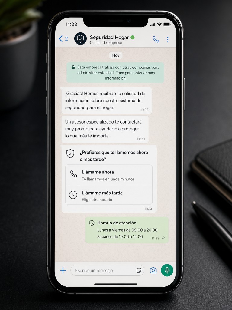 WhatsApp missed-call recovery conversation